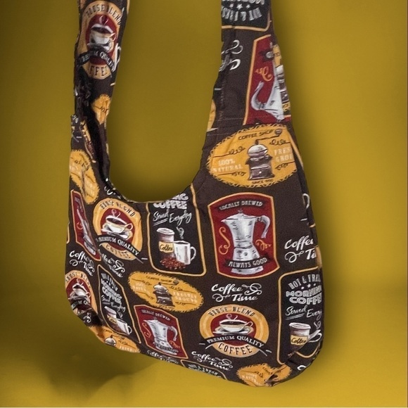 MORNING Coffee Sling Bag Hobo Purse - Picture 7 of 16